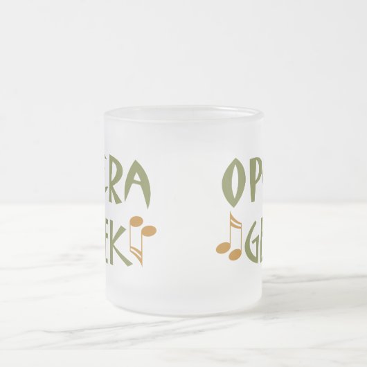 Funny Opera Geek Matglas Koffiemok (Center)