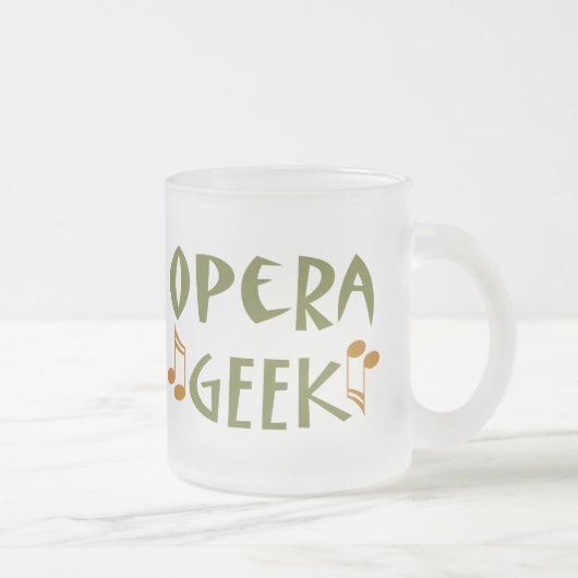 Funny Opera Geek Matglas Koffiemok (Rechts)