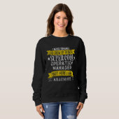Funny Operation Manager Shirts Job Title Professio (Voorkant volledig)