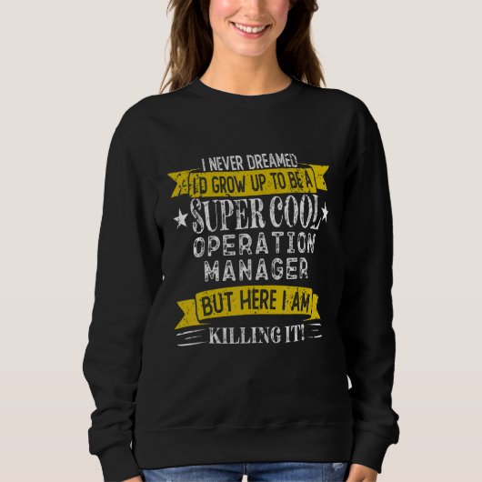 Funny Operation Manager Shirts Job Title Professio (Voorkant)