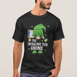 Funny Ophthalmic Gnome Optometrist St Patrick T-shirt