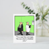 Funny Ophthalmology School Afstuderen Kaart (Staand voorkant)