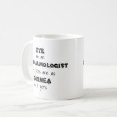 Funny ophthalmoloog Pun mok (Voorkant links)