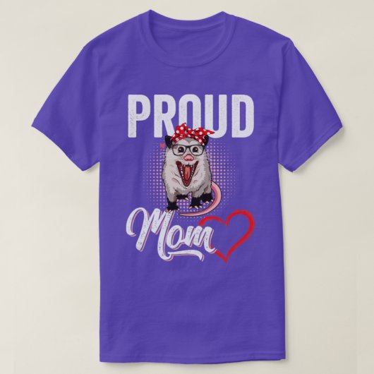 Funny Opossum Proud Mam Possum T-shirt (Design voorkant)