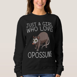 Funny Opossum voor meisjes Kinder Geweldige poster Trui