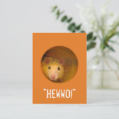 Funny Optical Illusion Rat in Gat Briefkaart (Staand voorkant)