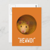 Funny Optical Illusion Rat in Gat Briefkaart (Voorkant / Achterkant)