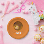 Funny Optical Illusion Rat in Gat Papieren Bordje (Feest)