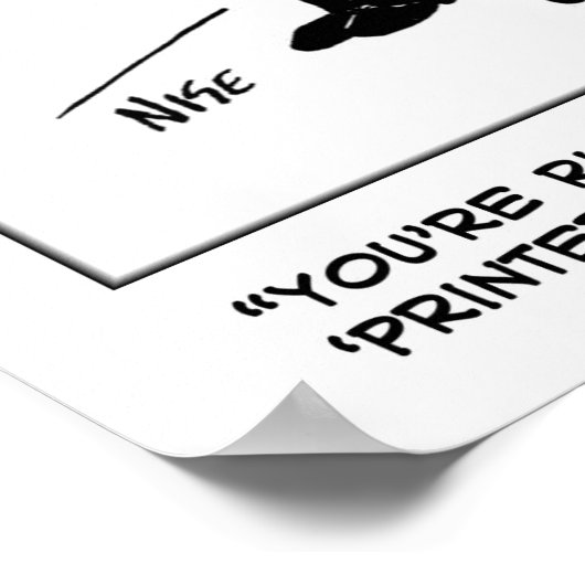 Funny Optician Cartoon heeft Optician and Eye Test Poster (Hoek)