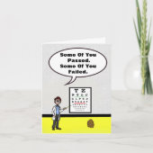 Funny Optometrist en Potatoe Wenskaart Kaart (Voorkant)