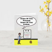 Funny Optometrist en Potatoe Wenskaart Kaart (Gele Bloem)