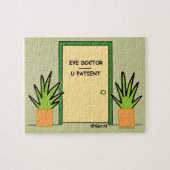Funny Optometrist Kantoor Cartoon Jigzaag Puzzle Legpuzzel (Horizontaal)