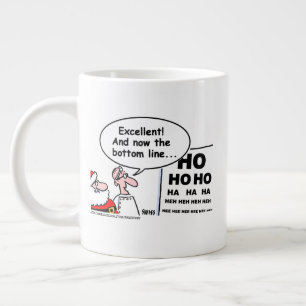 Funny Optometrist kerstCartoon Art Grote Koffiekop