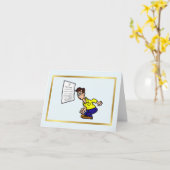 Funny Optometry Day Wenskaart met ooggrafiek Kaart (Gele Bloem)