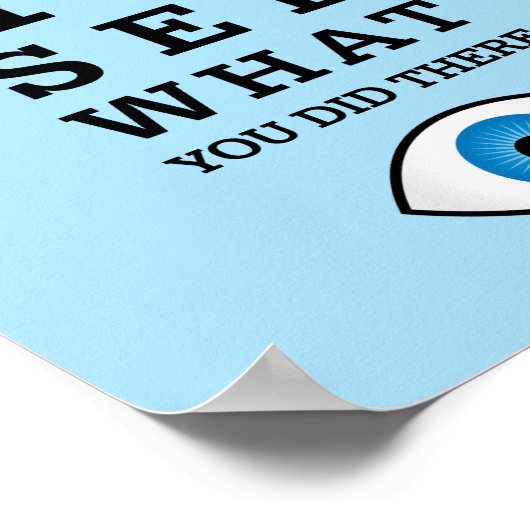 Funny Optometry Pun Eye Zie Poster (Hoek)