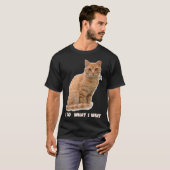 Funny Orange Tabby Cat Lovers Gifts T-shirt (Voorkant volledig)