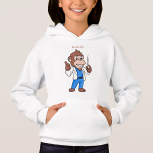 Funny orangutan ape cartoon dokter
