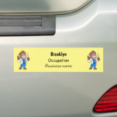 Funny orangutan ape cartoon dokter bumpersticker (Op auto)