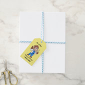 Funny orangutan ape cartoon dokter cadeaulabel (Met Touw)