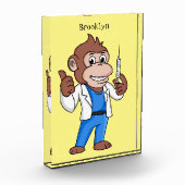 Funny orangutan ape cartoon dokter fotoblokken (Links)
