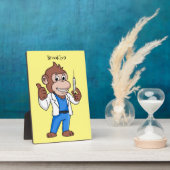 Funny orangutan ape cartoon dokter fotoplaat (Zijkant)