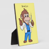 Funny orangutan ape cartoon dokter fotoplaat (Zijkant)