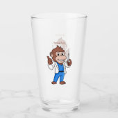 Funny orangutan ape cartoon dokter glas (Voorkant)