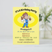 Funny orangutan ape cartoon dokter kaart (Staand voorkant)