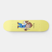 Funny orangutan ape cartoon dokter persoonlijk skateboard (Horizontaal)