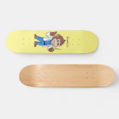 Funny orangutan ape cartoon dokter persoonlijk skateboard (Horizontaal)