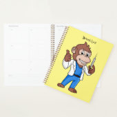 Funny orangutan ape cartoon dokter planner (Display)