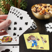 Funny orangutan ape cartoon dokter pokerkaarten (Insitu)