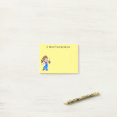 Funny orangutan ape cartoon dokter post-it® notes (Op bureau)