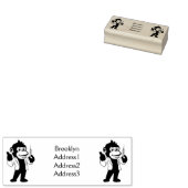 Funny orangutan ape cartoon dokter rubberstempel (Gestempeld)