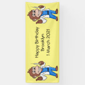 Funny orangutan ape cartoon dokter spandoek (Verticaal)