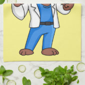 Funny orangutan ape cartoon dokter theedoek (Gevouwen)