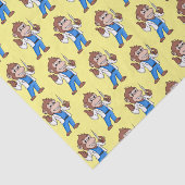 Funny orangutan ape cartoon dokter tissuepapier (Detail)