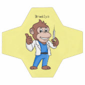 Funny orangutan ape cartoon dokter voetbal (Enkel)