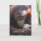 Funny Orangutan Birthday, Over the Hill Kaart (Voorkant)