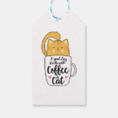 Funny Oranje Cat Coffee Mok Cat Lover Cadeaulabel (Achterkant)