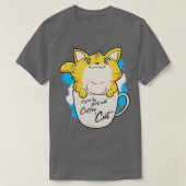 Funny Oranje Cat Coffee Mok Cat Lover Gift Idee T-shirt (Design voorkant)