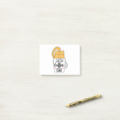 Funny Oranje Cat Coffee Mok Cat Lover Post-it® Notes (Op bureau)