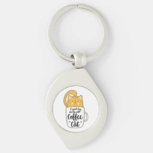 Funny Oranje Cat Coffee Mok Cat Lover Sleutelhanger
