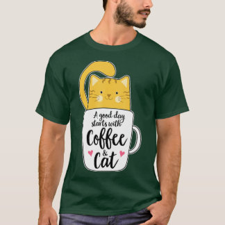 Funny Oranje Cat Coffee Mok Cat Lover T-shirt
