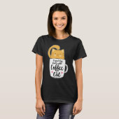 Funny Oranje Cat Coffee Mok Cat Lover T-shirt (Voorkant volledig)