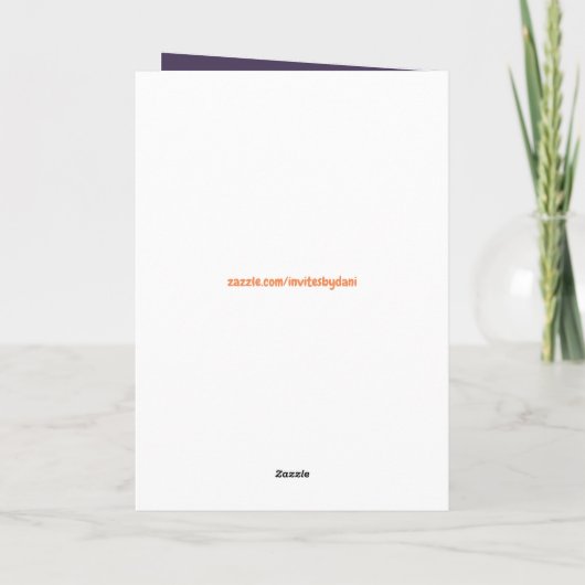 FUNNY Oranje Donald Trump Birthday Wenskaart Kaart (Achterkant)