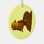 Funny Oranje Guppy Keramisch Ornament (Rechts)