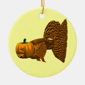 Funny Oranje Guppy Keramisch Ornament (Voorkant)