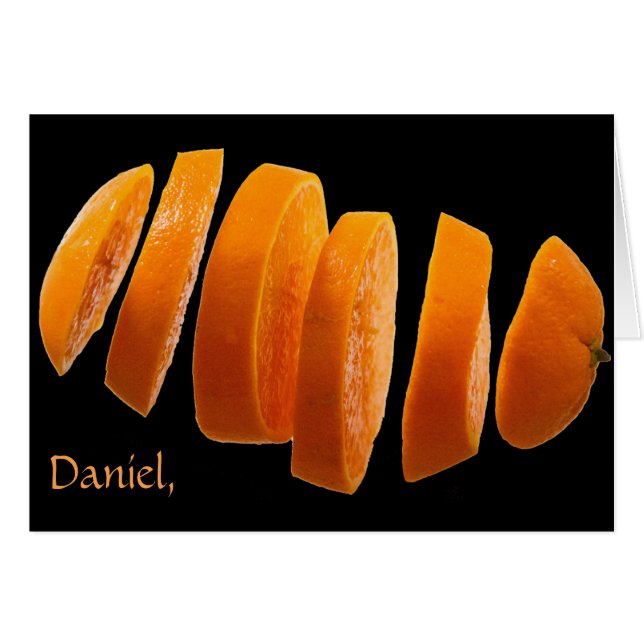 Funny Oranje Joke Birthday (Voorkant Horizontaal)