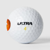 Funny Oranje Pumpkin Face 4Tony Golfballen (Logo)